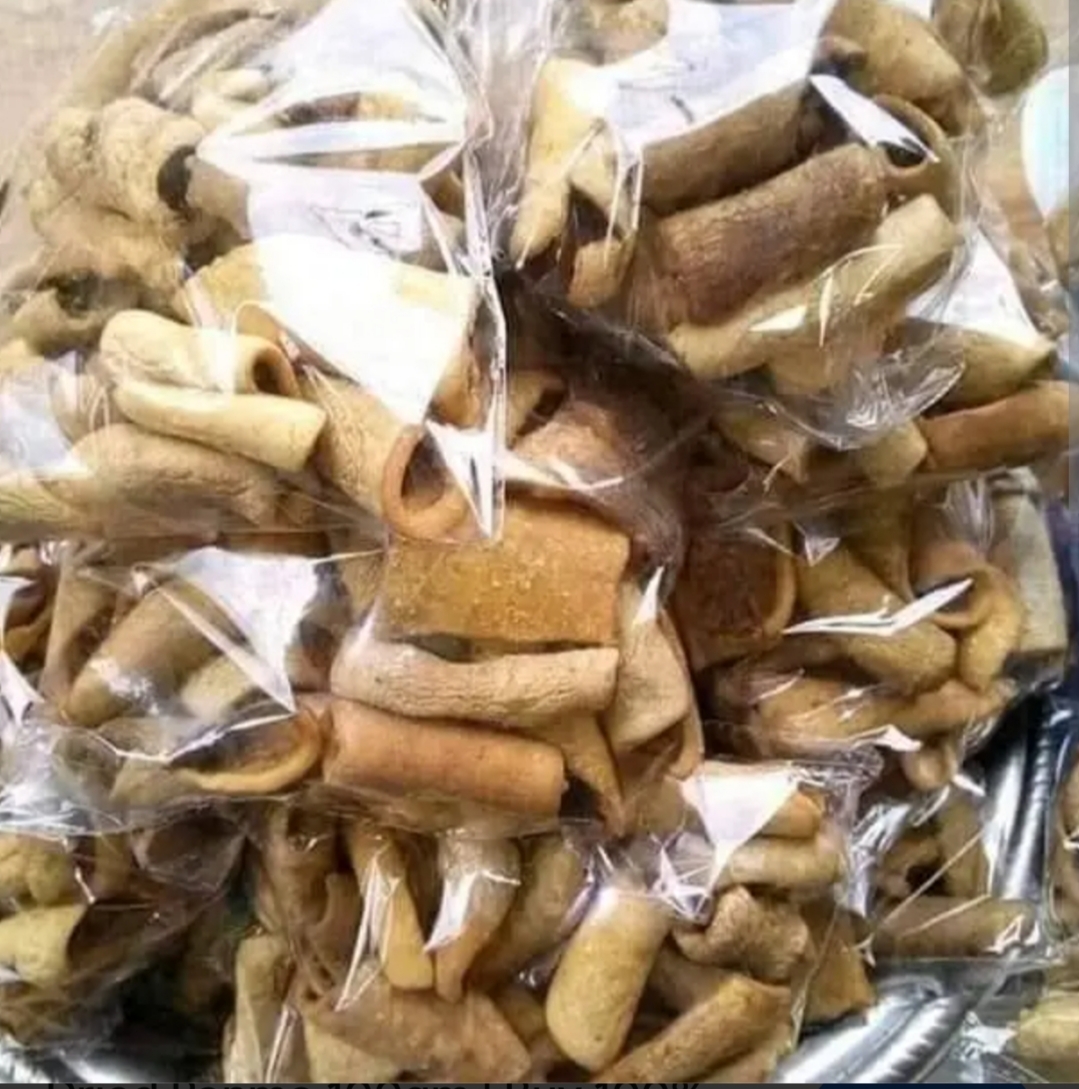 Dried white Cattle Skin (white Ponmo)