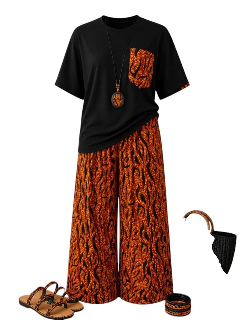 Ankara Palazzo Trousers with T-shirts