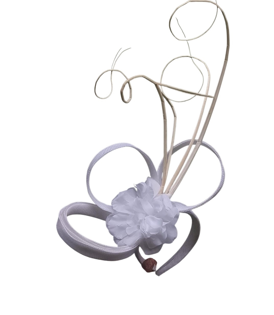 White Fascinator