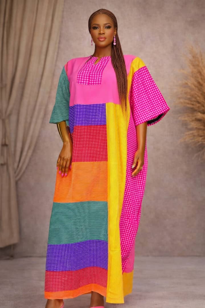 Patchwork Maxi Dress