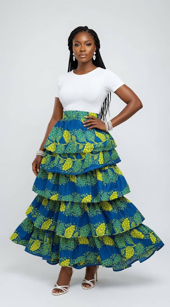 Green Maxi Skirt